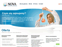 Tablet Screenshot of nova-lab.pl